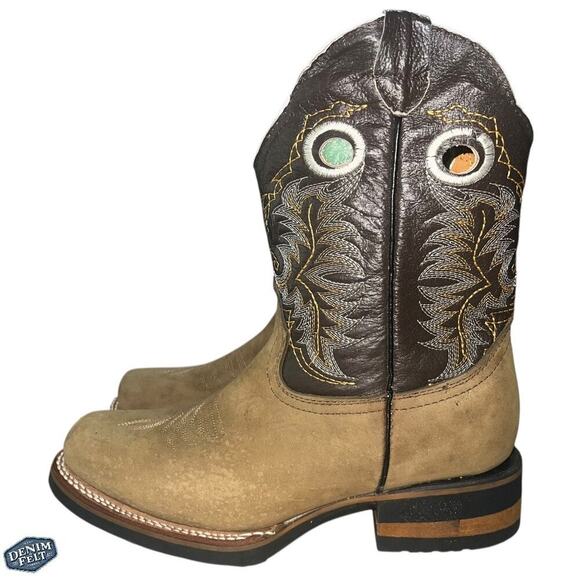 Old Corral Men’s Tan/Light Brown Suede Leather Top Cowboy Western Boots | NEW - Picture 6 of 14